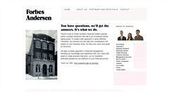 Desktop Screenshot of forbesandersen.com