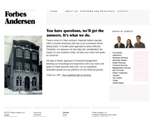 Tablet Screenshot of forbesandersen.com